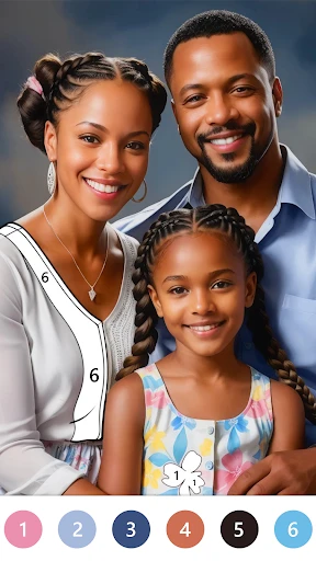 Black Color Paint By Number screenshot