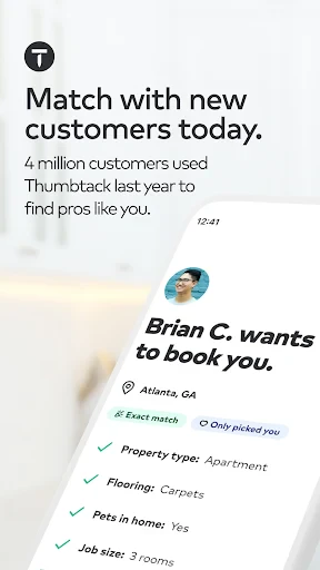 Thumbtack for Professionals screenshot