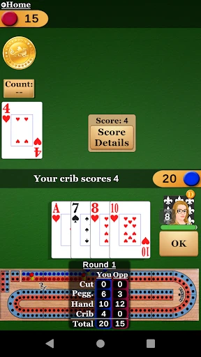 Cribbage Pro Online! screenshot