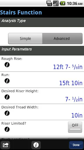 BuildCalc screenshot