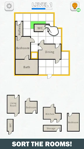 Room Sort - Floor Plan Game screenshot