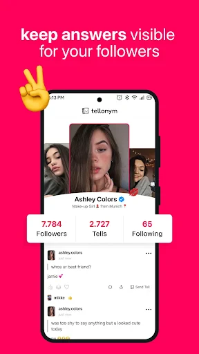 Tellonym: anonymous questions screenshot