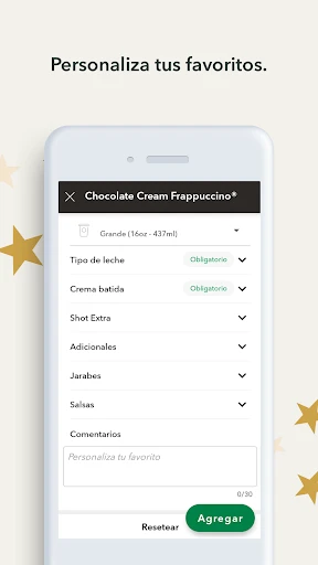Starbucks México screenshot