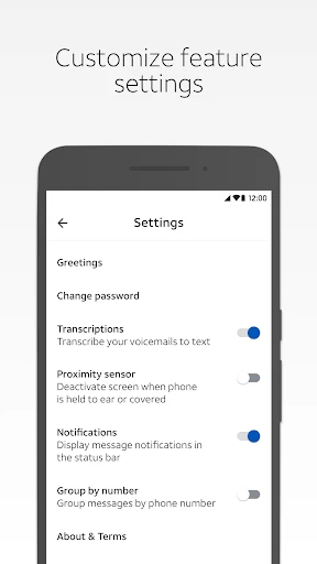 AT&T Visual Voicemail screenshot