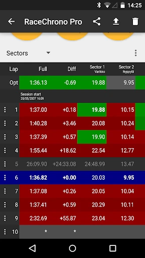 RaceChrono Pro screenshot