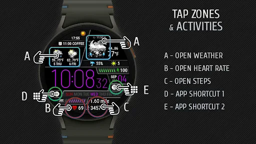 Weather watch face W6.5 screenshot