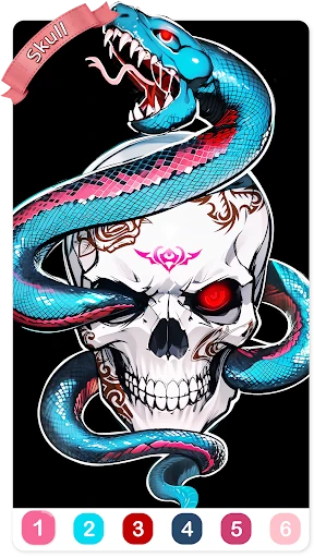 Tattoo Coloring games screenshot