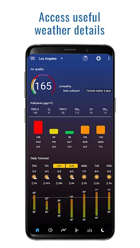 Transparent clock weather Pro screenshot