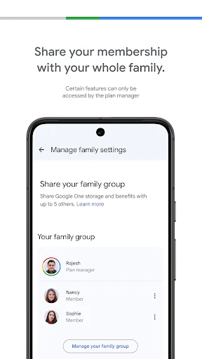 Google One screenshot