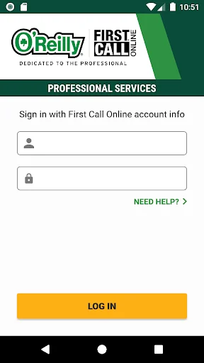 O’Reilly First Call VIN Scan screenshot