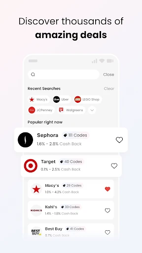 Coupert - Coupons & Cash Back screenshot