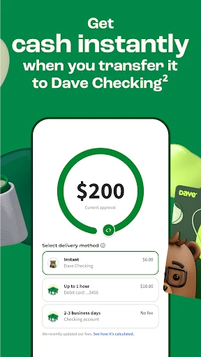 Dave - Fast Cash & Banking screenshot