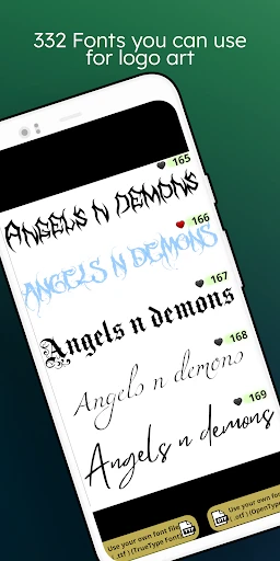 Fonts - Logo Maker screenshot