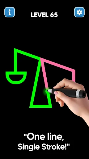 Line Drawing: No Lift Puzzle screenshot