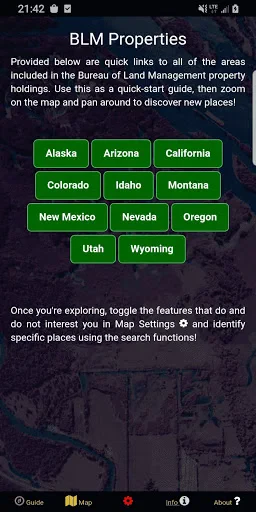 BLM Public Lands Map Guide USA screenshot