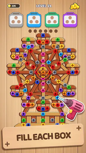 Woodle Screw Jam: Nuts & Bolts screenshot