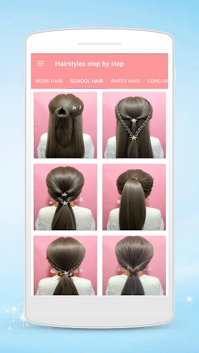 Hairstyles step by step screenshot