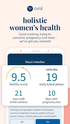 Ovia Cycle & Pregnancy Tracker screenshot
