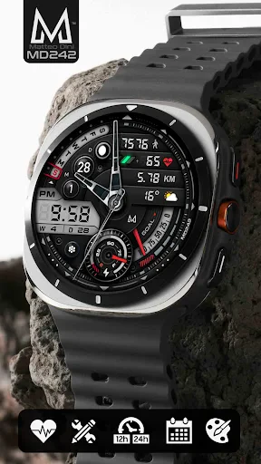 MD242 Hybrid watch face screenshot