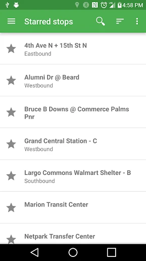 OneBusAway screenshot