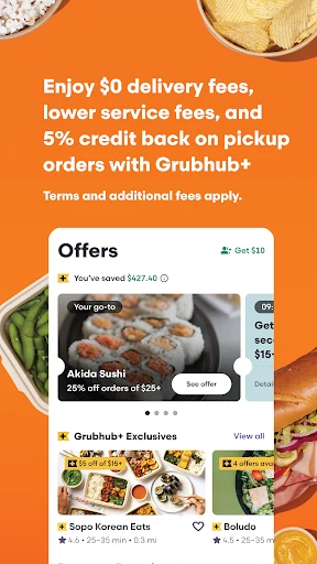 Grubhub: Food Delivery screenshot