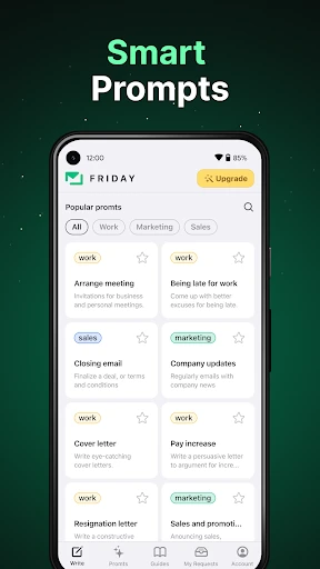 Friday: AI E-mail Assistant screenshot