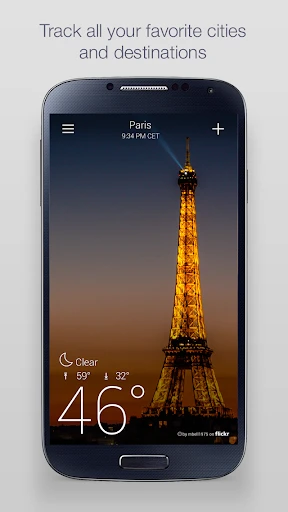 Yahoo Weather screenshot