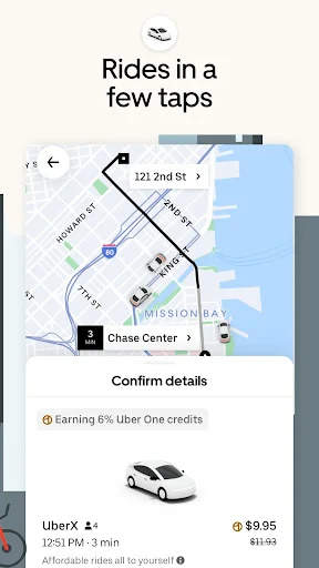 Uber - Request a ride screenshot