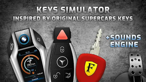 Keys simulator and cars sounds screenshot