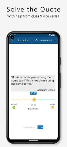 Acrostic Crossword Puzzles screenshot