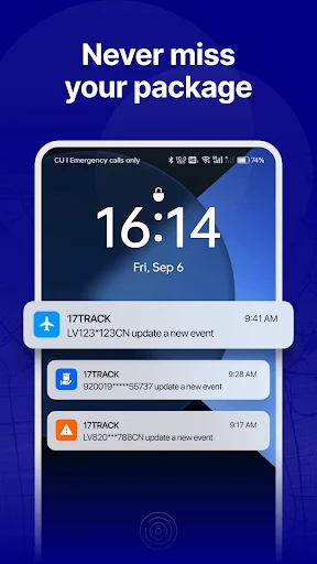 17TRACK Package Tracker screenshot