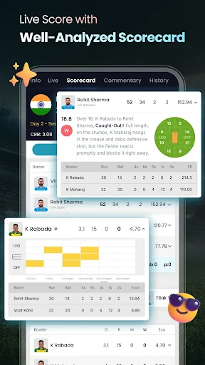 Cricket LineX: Fast Live score screenshot