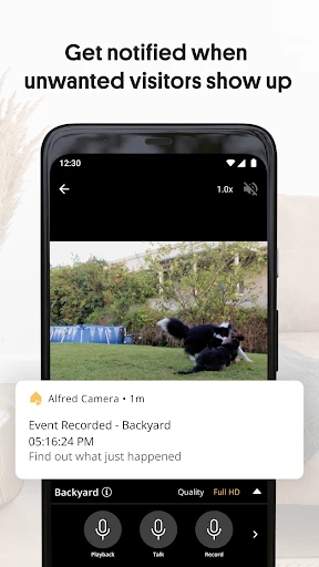 AlfredCamera Home Security app screenshot