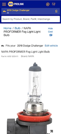 NAPA PROLink screenshot