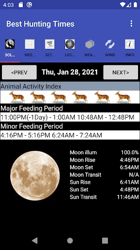 Best Hunting Times screenshot