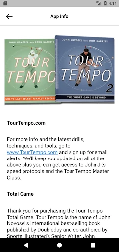 Tour Tempo Golf Total Game screenshot