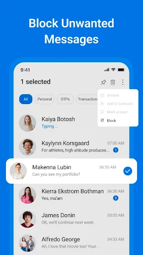 Messages: Text Message, SMS screenshot