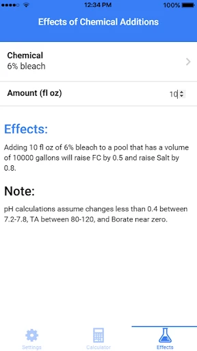 Pool-Calculator screenshot