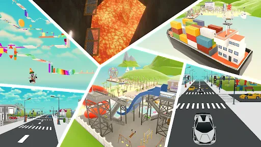 Obby Block World: Craft City screenshot