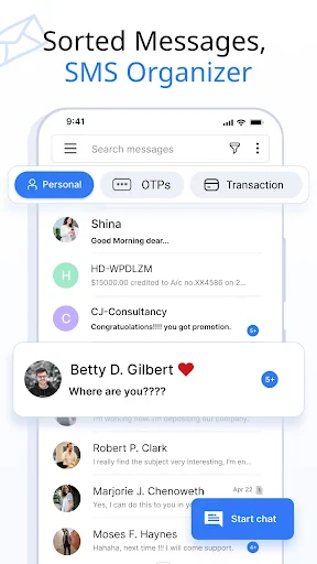 Messages: SMS Messaging screenshot