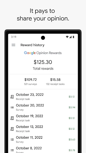 Google Opinion Rewards screenshot