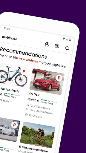 mobile.de - car market screenshot