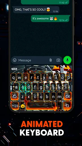 Futuristic 3D Tech Wallpaper screenshot