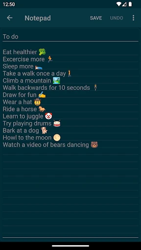 Notepad - simple notes screenshot