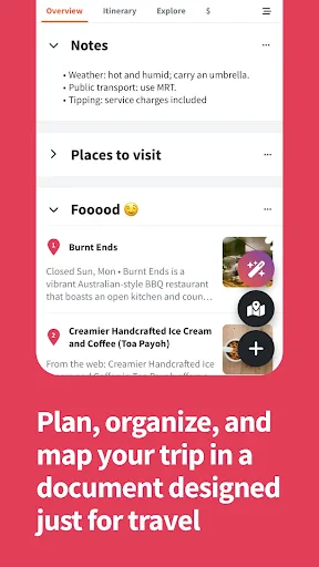 Wanderlog - Trip Planner App screenshot