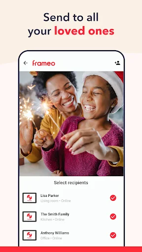 Frameo: Share to photo frames screenshot