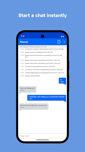 LogMeIn Rescue Customer screenshot