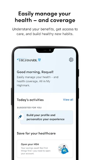 My Highmark screenshot