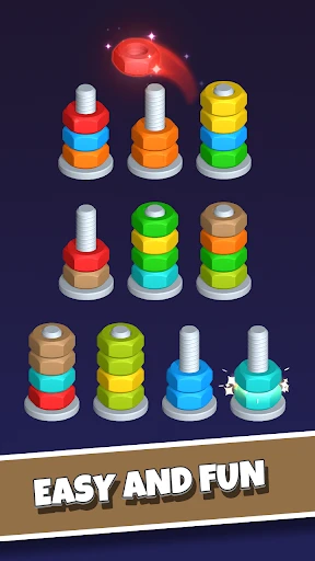 Nut Sort-Color Puzzle Game screenshot