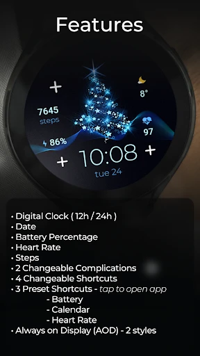 TVV Christmas 2 Watch Face screenshot